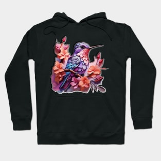 birds and flowers Hoodie